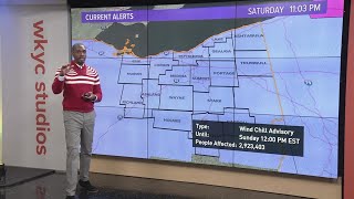 Wind chill advisory still in effect for Northeast Ohio