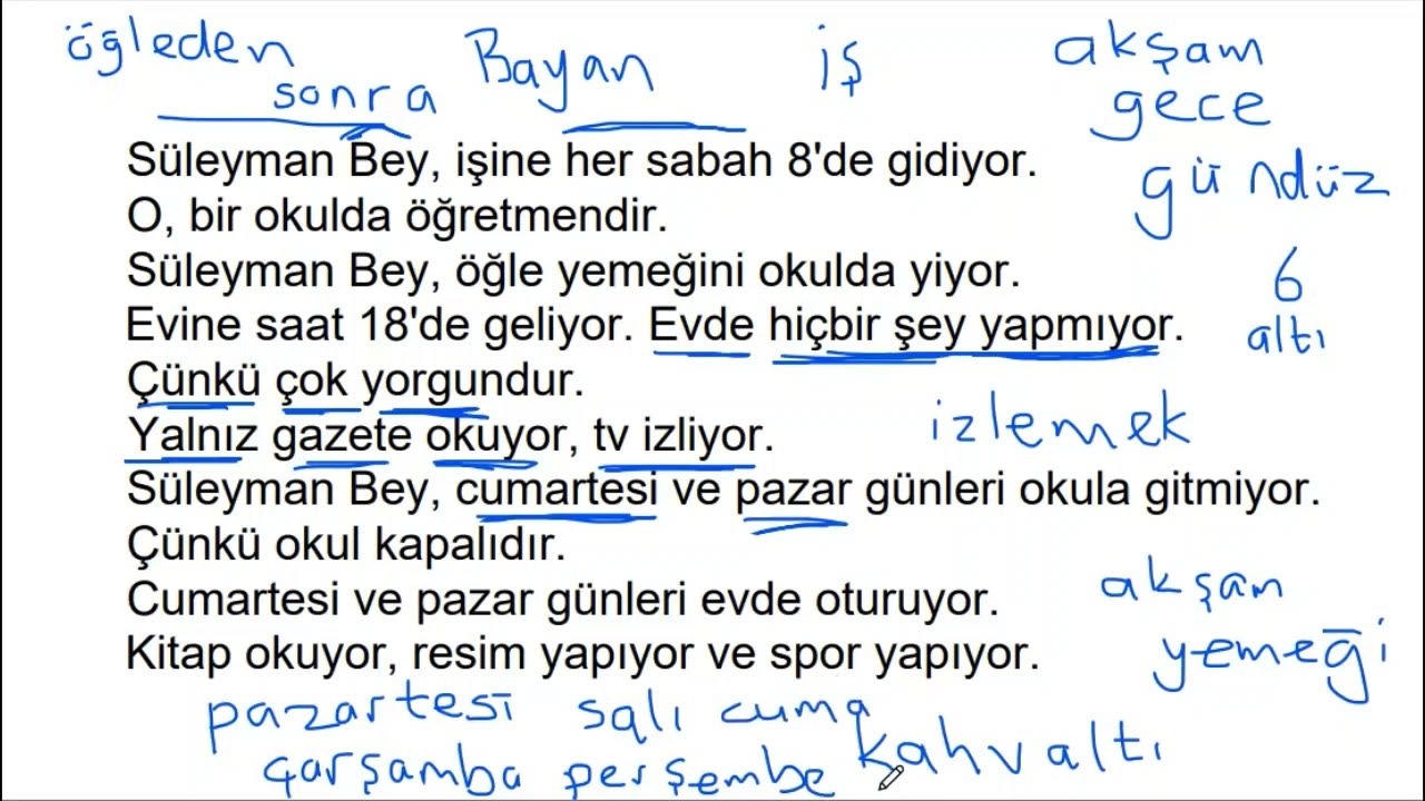 УЧИМ ТУРЕЦКИЙ ЯЗЫК 33 - YouTube