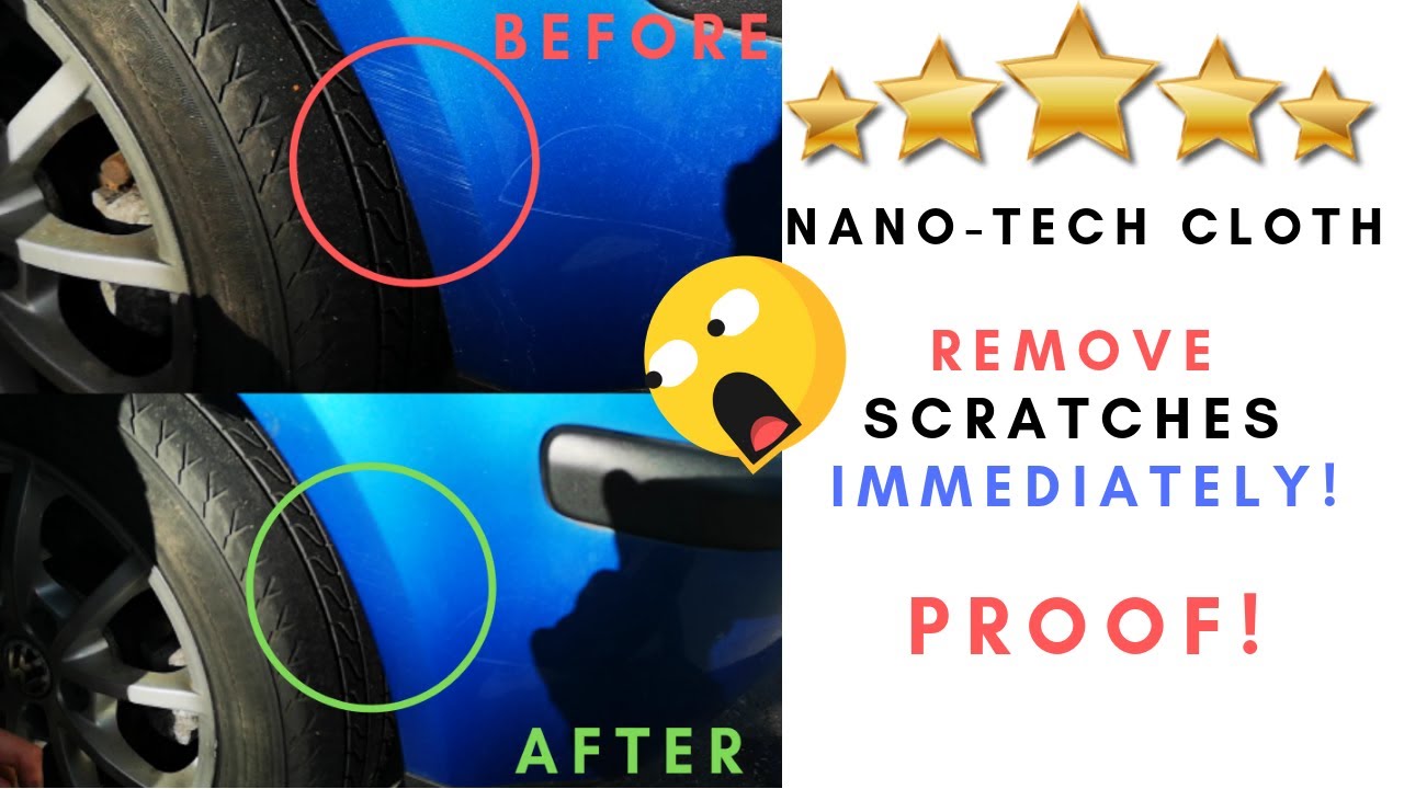 8X Nano Auto Tuch Sparkle Tuch Scratch Remover Cloth Für Auto Kratzer  Entferne
