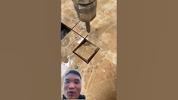 cắt gạch hoa bằng tia nước áp lực cao #construction