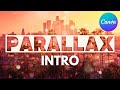 Canva parallax intro tutorial  how to make a youtube intro in canva