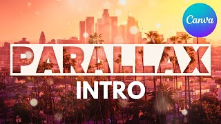 Canva Parallax Intro Tutorial  How to Make a YouTube Video Intro in Canva