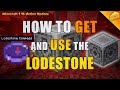 How to MAKE and USE the LODESTONE BLOCK - Minecraft Nether Update 1.16 20w13a