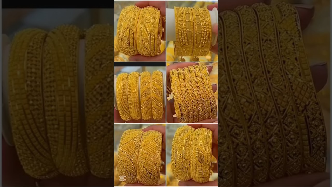 top trending gold bangles 