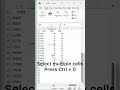 Hide Rows & Columns in 1 Second ⚡#excel #formula