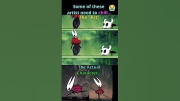 The Character Vs The Fan "Art"... - Hollow Knight Silksong