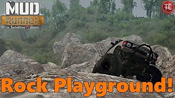 SpinTires Mud Runner: ROCK CRAWLING! Exploring Country Trails, Part 2