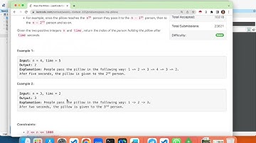 [Leetcode Weekly 335] Pass the Pillow
