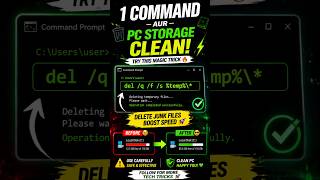 1 Command = Faster PC ⚡ #shorts #techtips #trending #viral  #computertricks