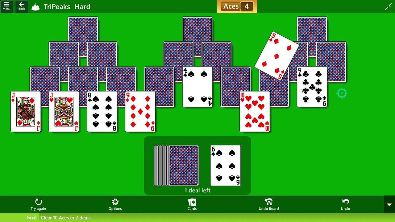 TriPeaks/Star Club/Retro 30th Anniversary/Game 11/Microsoft Solitaire