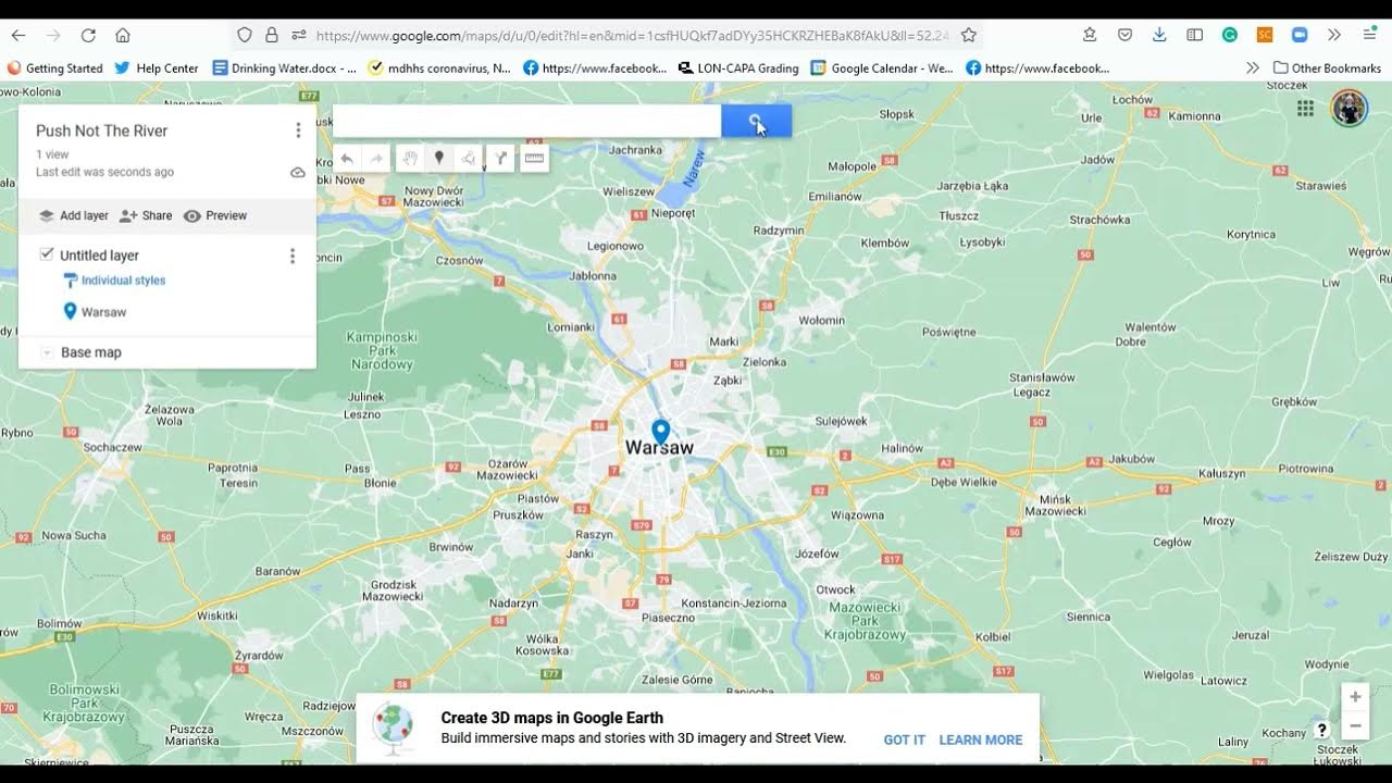 How to make a map using Google maps YouTube