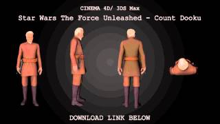 Cinema 4D/ 3DS Max | SWTFU Count Dooku Model Download