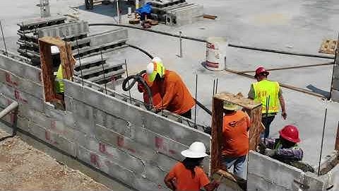 EF Block- Insulated Concrete Form-  Drone Montage