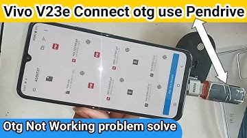 How to connect otg use pendrive Vivo V23e // Vivo v23e otg setting