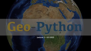 GeoPython 2025 - Lecture 2