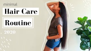 My EXTREMELY MINIMALIST  Long Hair Care Routine // Native American Hair Care // 2020