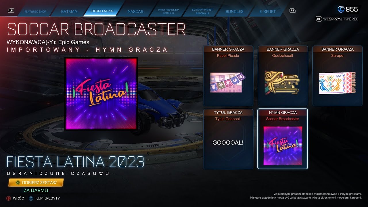 FREE Fiesta Latina 2023 Bundle in Rocket League! - YouTube