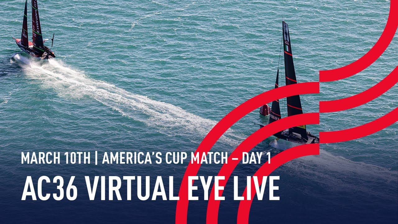 The 36th America’s Cup | Virtual Eye | 🔴 LIVE Day 1