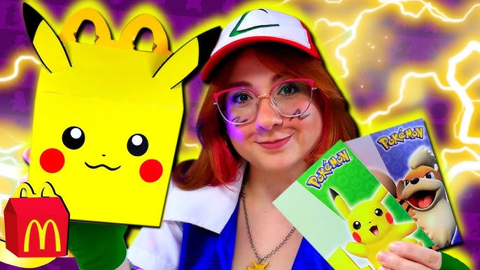 Méqui on X: Para celebrar os 25 anos de Pokémon, vamos embarcar em uma  nova aventura com o McLanche Feliz. São 4 Pokémon game cards + 1 brinquedo  de papel sortido para