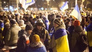 Евромайдан в Запорожье. 7декабря 2013 г. Площадь Фестивальная.