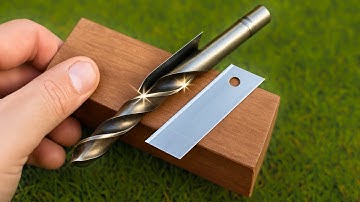 Easy Way To Sharpen A Drill Bit As Sharp As A Razor In 3 Seconds