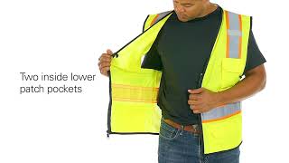 KISHIGO 1580 Economy 6 Pocket Contrast Vest