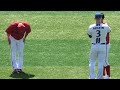 中村奨成、近寄ってくれない広陵のパイセン佐野さんに向け直立不動から気をつけ、礼をする！広島東洋カープvs横浜DeNAベイスターズ 2025年5月11日