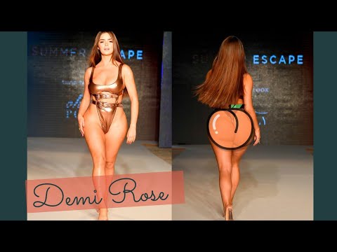 Demi Rose Mawby oh Polly fashion show at Miami swim week