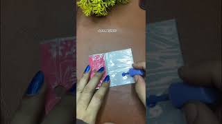 Easy nail art using kitchen sponge at home 💅🏻✨#shorts #nails #nailart #naildesign #youtubeshorts