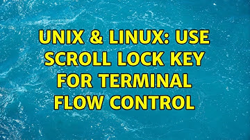 Unix & Linux: Use Scroll Lock key for terminal flow control
