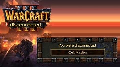 Battle.Net ! Warcraft 3 Disconnected