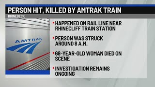 Person hit, killed by Amtrak train