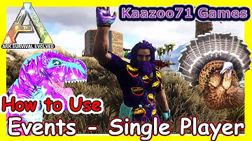 How to Use Events in Ark 💥 - Single Player