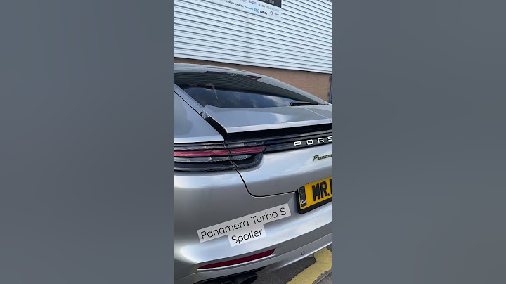 Coolest Car Spoiler!! Porsche Panamera Turbo S Spoiler Launch/Rise