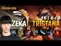 Hle zeka tristana vs hwei mid  patch 1410 kr ranked grandmaster  lolrec