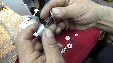 How to change the check spring in the tension dial for NC Carpet Binders model PBS & PBT.  CS, PS76