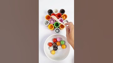 Asmr color sorting #asmr #satisfying #colors