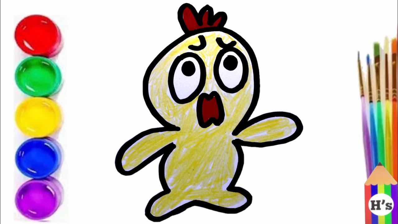 Joja Rasm How To Draw a Cute Chick | Bolalar uchun jo'ja rasm chizish | рисунок ...