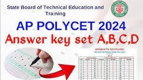 AP POLYCET 2024 MAIN KEY OFFICIAL || AP POLYCET || ALL SET KEYS ARE AVAILABLE || FREE DOWNLOAD ||