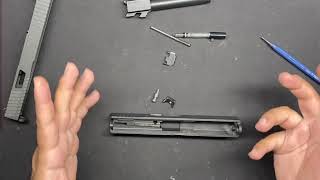 Glock 19 17 - slide takedown disassembly and reassembly