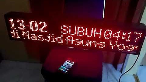 Jam sholat running text 085743320570
