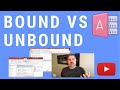 Bound vs. Unbound Forms and Controls in Microsoft Access