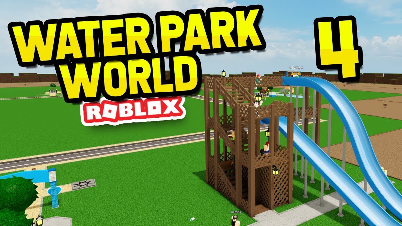 Building A Spiral Staircase Roblox Water Park World 4 Youtube - roblox water park tycoon seniac