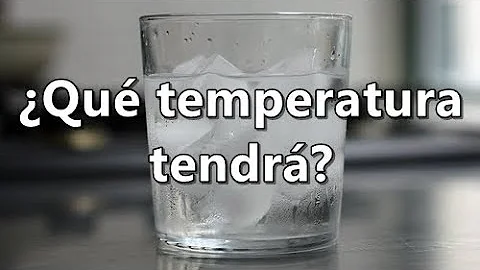 ¿A qué temperatura está el agua helada?