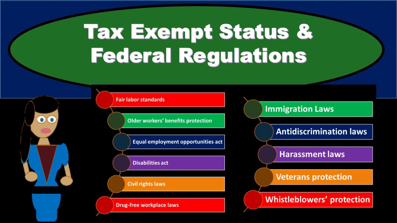 TaxExempt Status & Federal Regulations YouTube