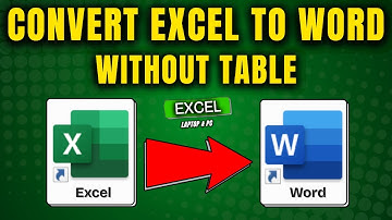 How to Convert Excel Data into Word Document Without Table
