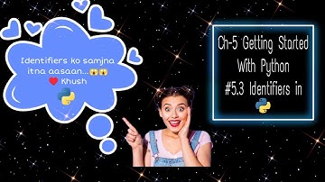 Chapter-5 Getting Started With Python|| Identifiers|| ClassXI ||Computer Science||NCERT||CBSE & RBSE