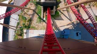 CANNIBAL ON RIDE POV INSANE ROLLERCOASTER LAGOON PARK [4k]