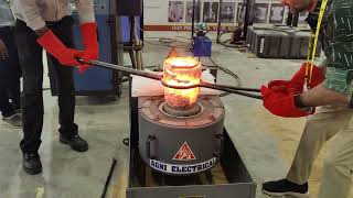 DROP-COIL INDUCTIONMELTINGFURNACE LiveDemo@IFEX24 International Foundry Exhibition # Agni Electrical