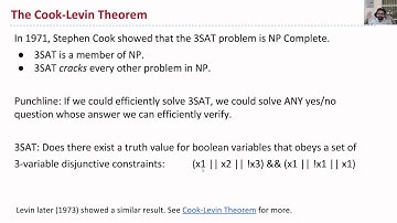 Lecture 39 Video 5 : Complexity Classes